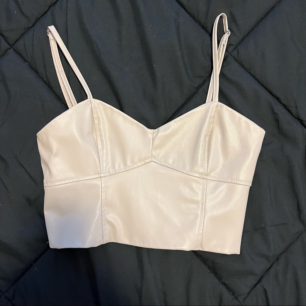 Zara Leather Top